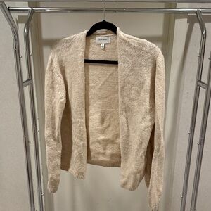 Banana Republic Beige Open-Front Cardigan